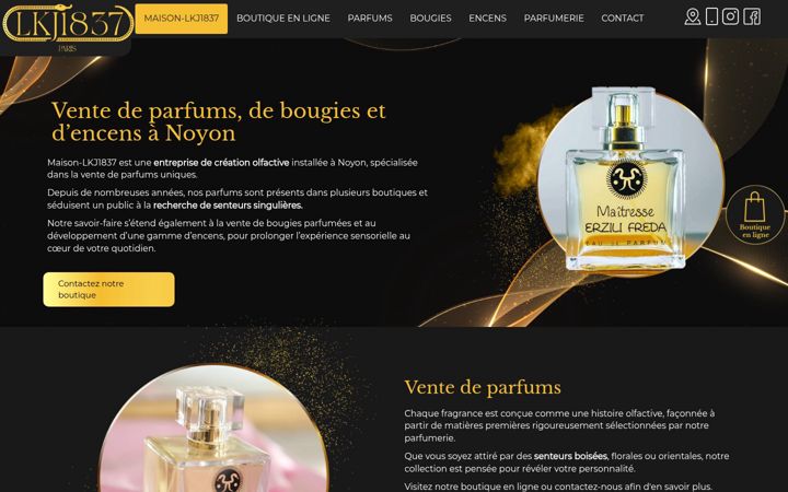 Screenshot of maison-lkj1837.fr