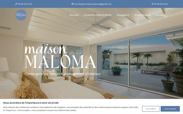 Screenshot of maison-maloma.fr