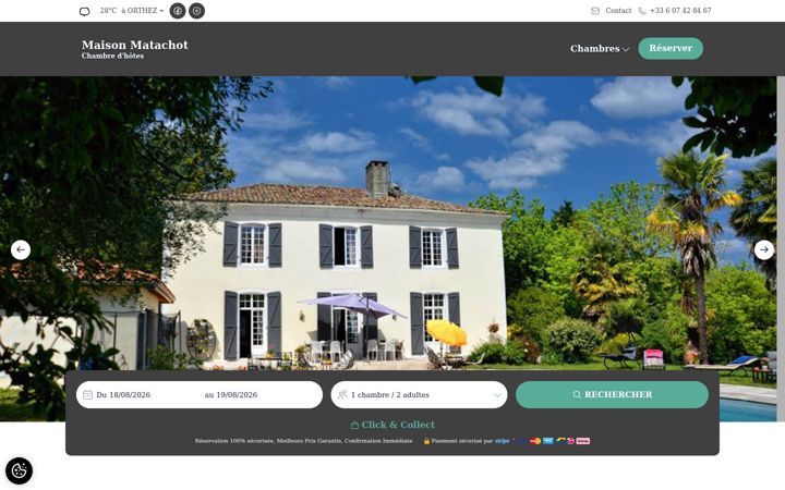 Screenshot of maison-matachot.com