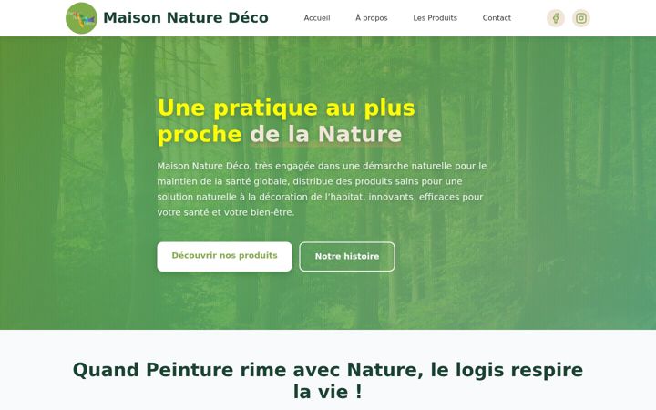 Screenshot of maison-nature-deco.fr