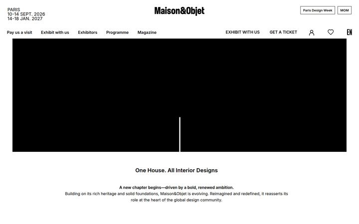 Skärmbild av maison-objet.com