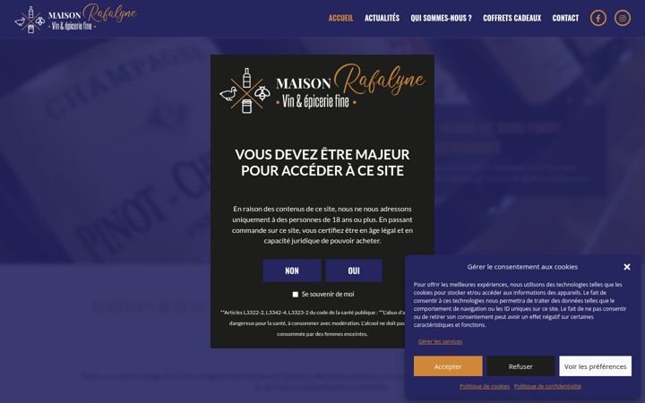 Screenshot of maison-rafalyne.fr