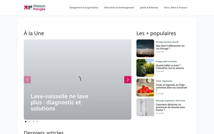 Screenshot of maison-rangee.fr