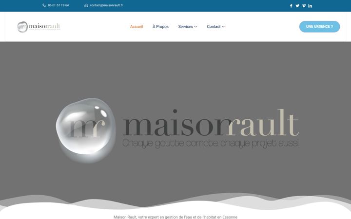 Screenshot of maison-rault.fr