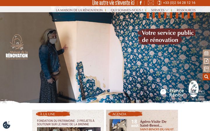 Screenshot of maison-renovation-brenne.fr