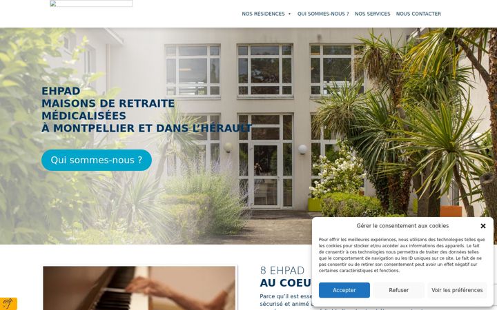 Screenshot of maison-retraite-montpellier.com