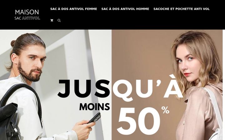 Screenshot of maison-sac-antivol.fr