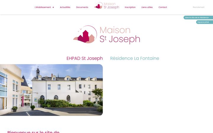 Screenshot of maison-saint-joseph.fr
