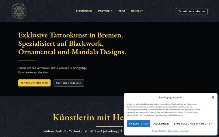 Screenshot of maison-schnee.de