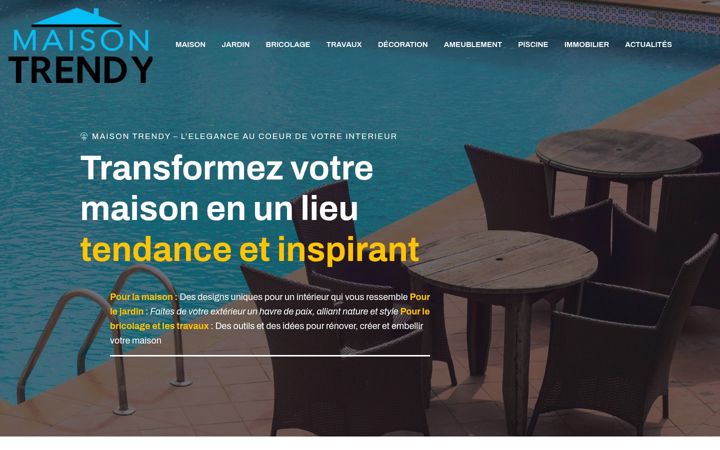 Screenshot of maison-trendy.com