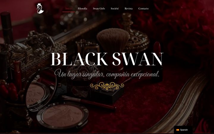 Screenshot of maisonblackswan.ch