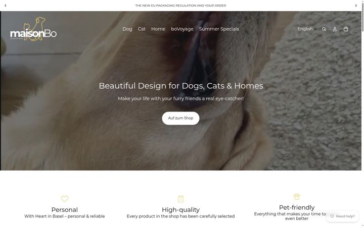 Screenshot of maisonbo.ch