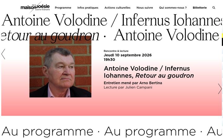 Screenshot of maisondelapoesieparis.com