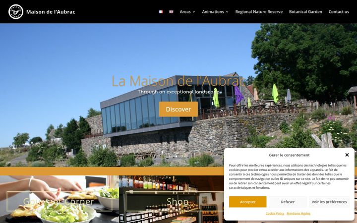 Screenshot of maisondelaubrac.fr