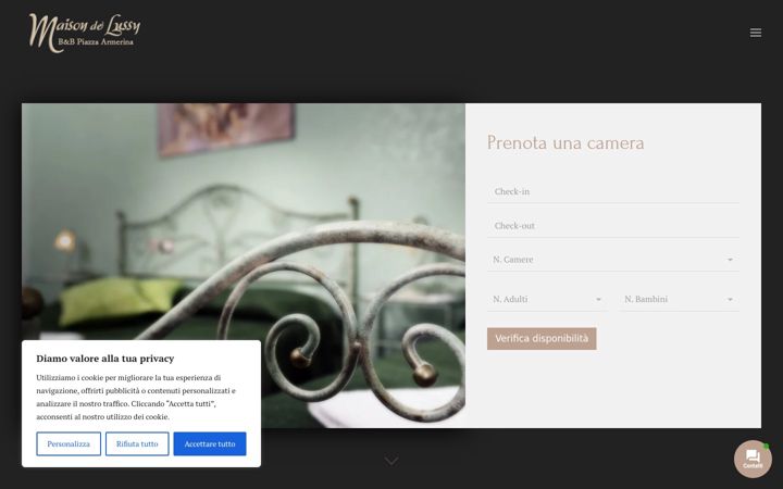 Screenshot of maisondelussy.it