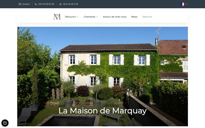 Screenshot of maisondemarquay.fr