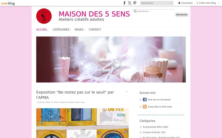 Screenshot of maisondes5sens.fr
