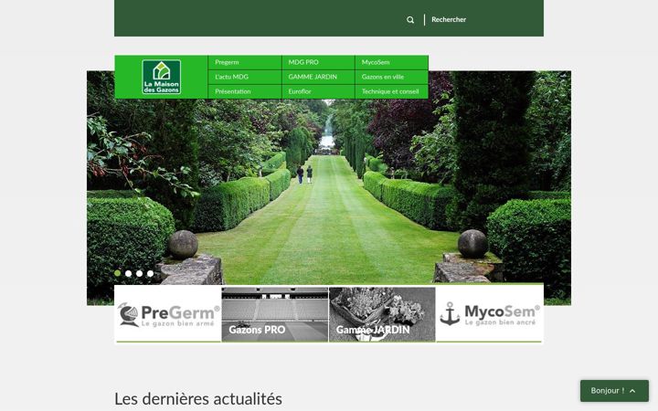 Screenshot of maisondesgazons.com
