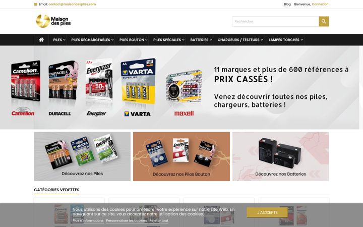 Screenshot of maisondespiles.com