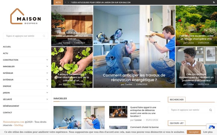 Screenshot of maisondespres.com