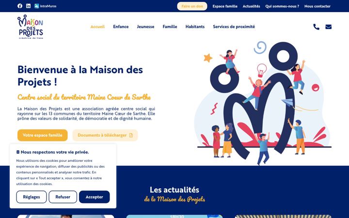 Screenshot of maisondesprojets.fr