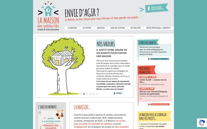 Screenshot of maisondessolidarites.org