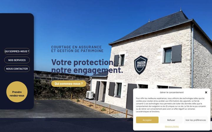Screenshot of maisondestempliers.fr