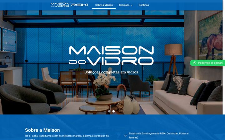 Screenshot of maisondovidro.com.br