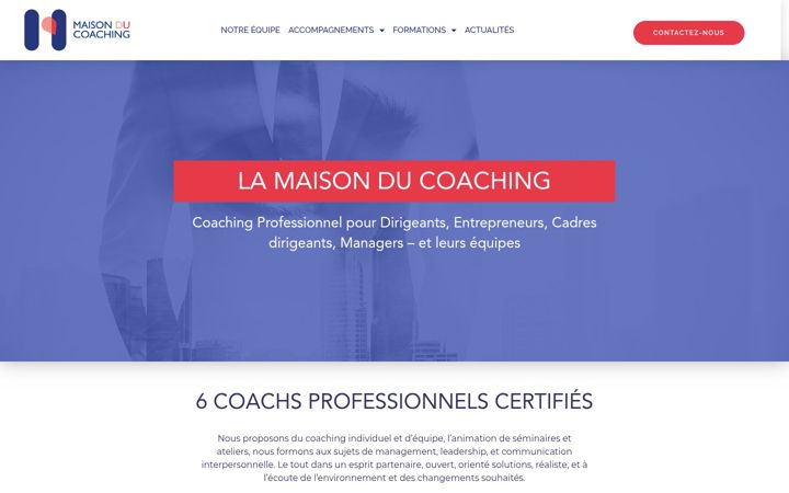 Screenshot of maisonducoaching.fr
