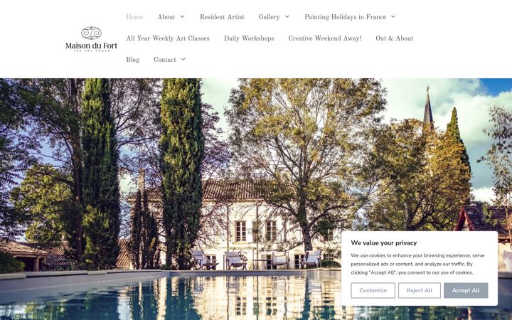Screenshot of maisondufort.com
