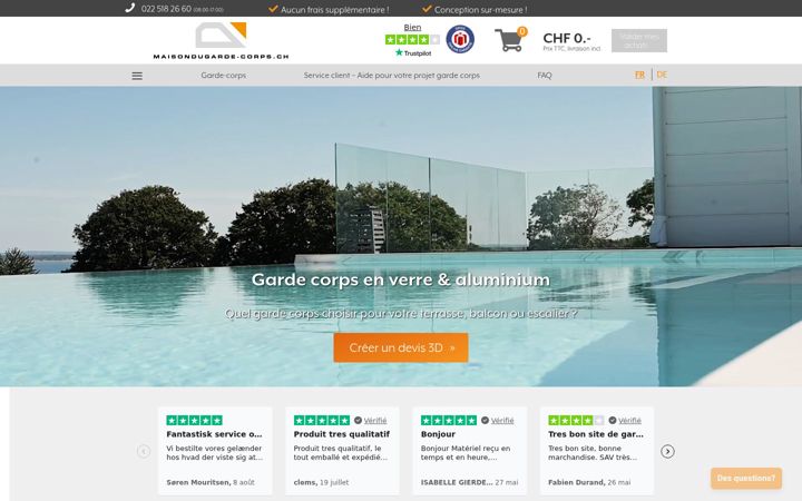 Screenshot of maisondugarde-corps.ch