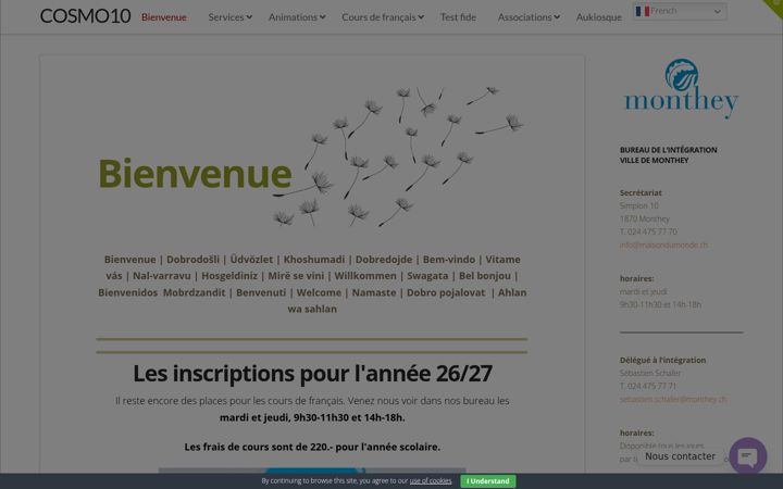 Screenshot of maisondumonde.ch