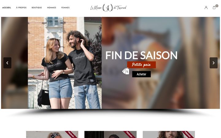 Screenshot of maisondutisserand.com
