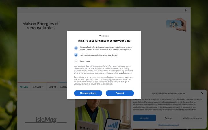 Screenshot of maisonenergiesrenouvelables.fr
