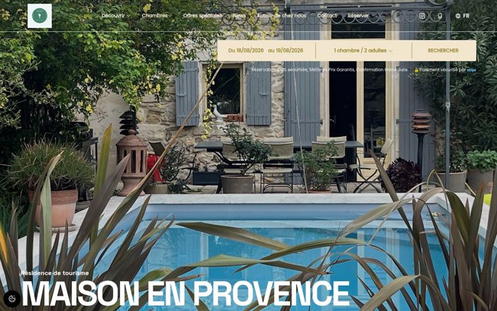 Screenshot of maisonenprovence84.com