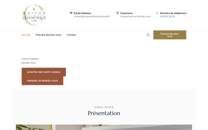 Screenshot of maisonesthetiquecluzel.fr