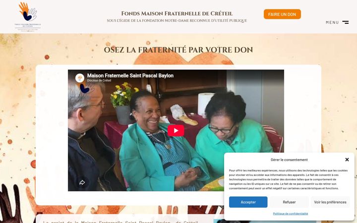 Screenshot of maisonfraternelle.fr