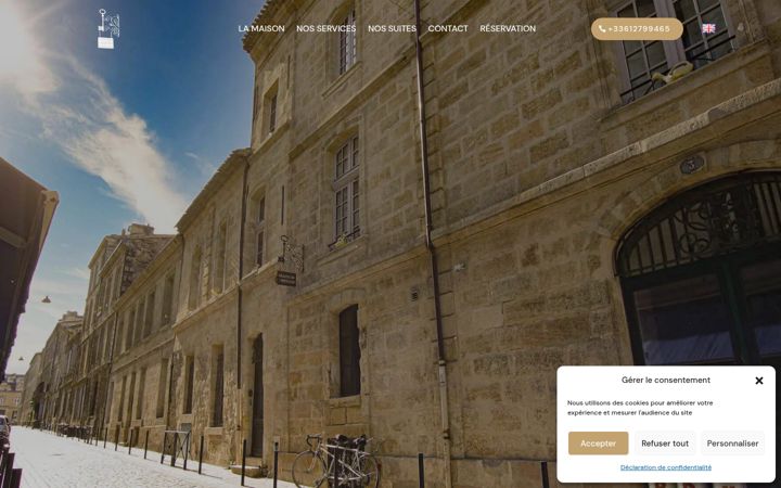 Screenshot of maisonfredon.com