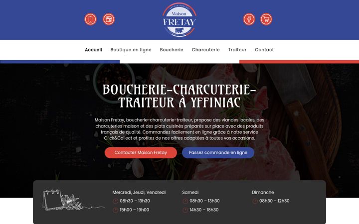 Screenshot of maisonfretay.fr