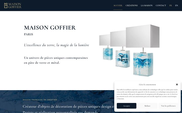 Screenshot of maisongoffier.com