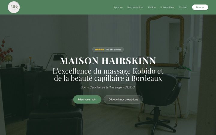Screenshot of maisonhairskinn.fr