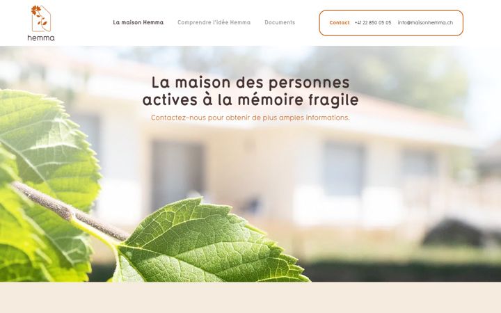 Screenshot of maisonhemma.ch