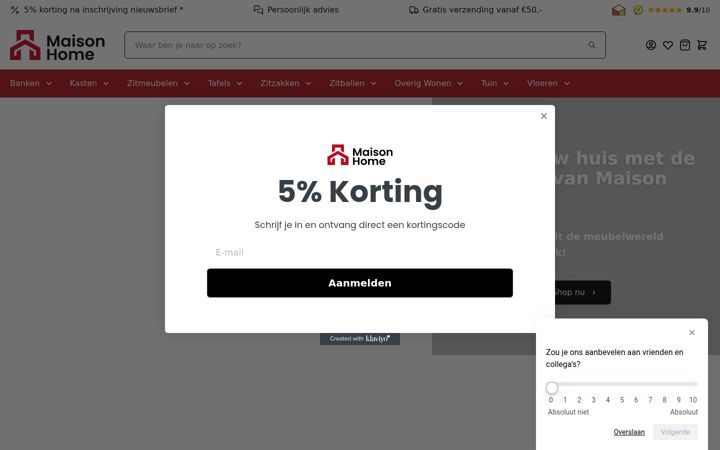 Ekrānuzņēmums no maisonhome.nl