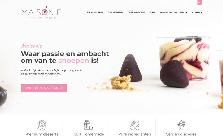 Screenshot of maisonie.be