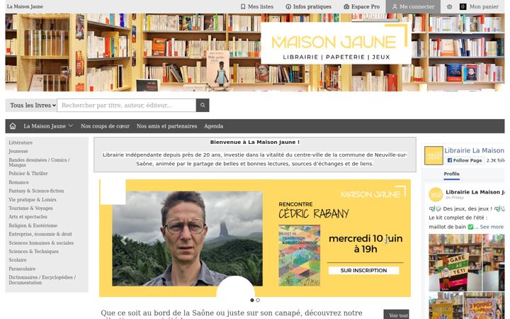 Screenshot of maisonjaune.fr