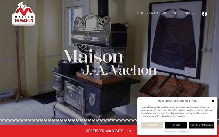 Screenshot of maisonjavachon.com