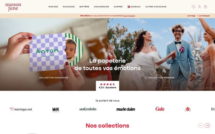 Screenshot of maisonjune.fr
