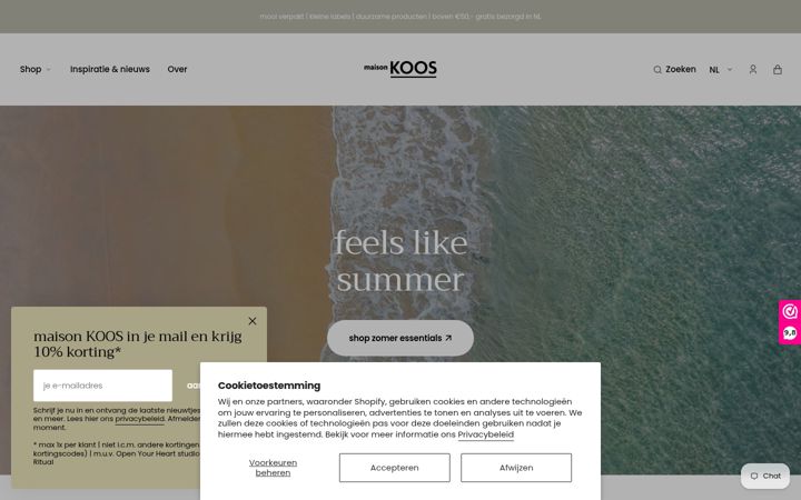 Screenshot of maisonkoos.nl