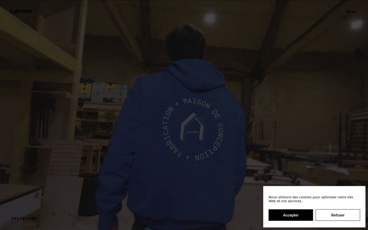 Screenshot of maisonlamain.fr