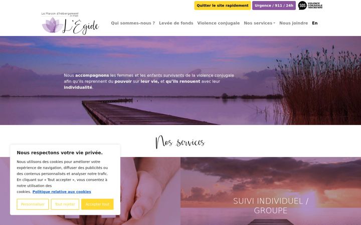 Screenshot of maisonlegide.org